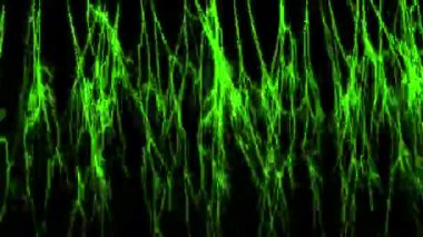 Fantastik parçacık CG animasyon hareketi grafikleri