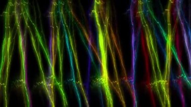 Fantastik parçacık CG animasyon hareketi grafikleri