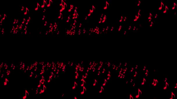 Note Musicale Figure Particules Animation Motion Graphics — Video