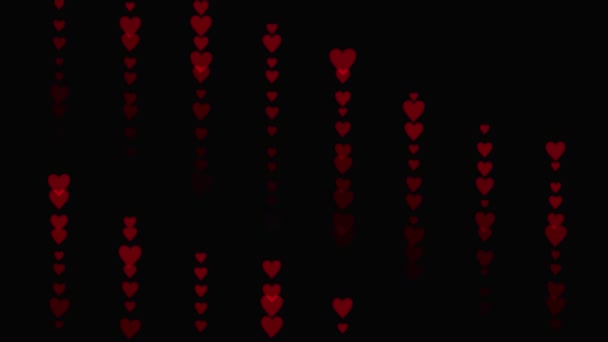 Flat Heart Forme Plan Animation Mouvement Graphiques — Video