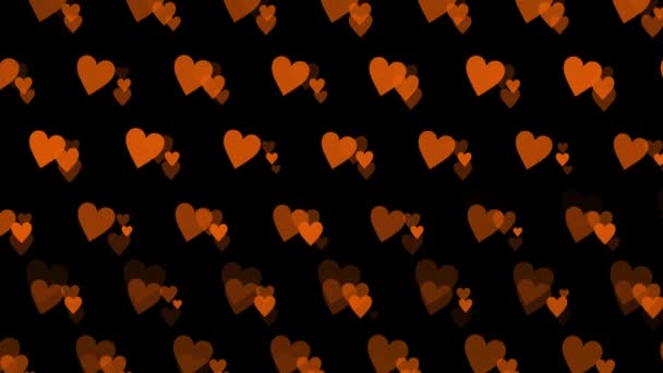 Flat Heart Shape Plane Animation Motion Graphics — Stock video