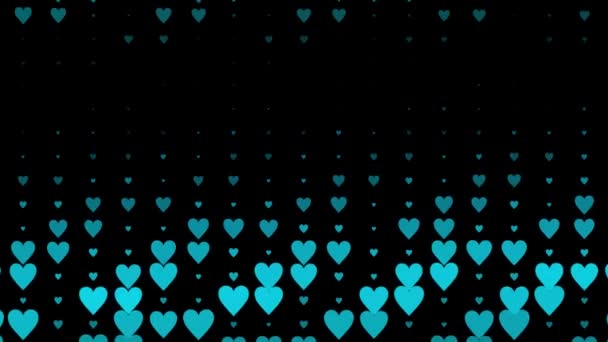 Düz Kalp Şekilli Düzlem Animasyon Grafikleri — Stok video
