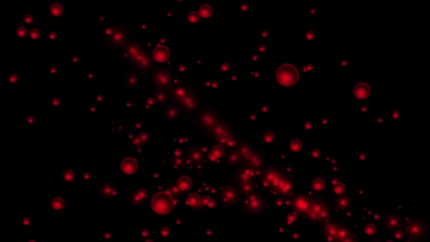 Forma Anel Bola Gráficos Movimento Animação Partículas Esfera — Vídeo de Stock