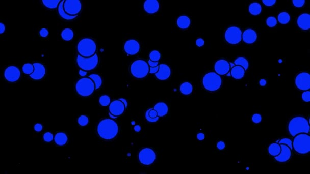 Forma Anel Bola Gráficos Movimento Animação Partículas Esfera — Vídeo de Stock
