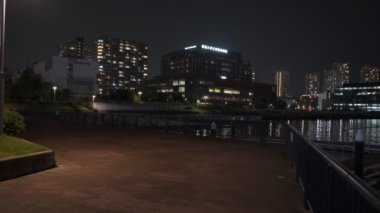 Tokyo Toyosu Gururi Park Gece Manzarası 2022 Haziran