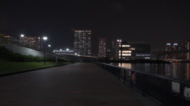 Tokyo Toyosu Gururi Park Gece Manzarası 2022 Haziran