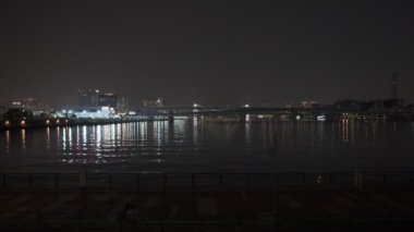 Tokyo Toyosu Gururi Park Gece Manzarası 2022 Haziran