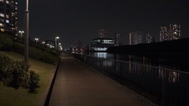 Tokyo Toyosu Gururi Park Gece Manzarası 2022 Haziran