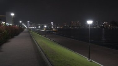 Tokyo Toyosu Gururi Park Gece Manzarası 2022 Haziran