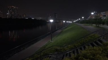 Tokyo Toyosu Gururi Park Gece Manzarası 2022 Haziran