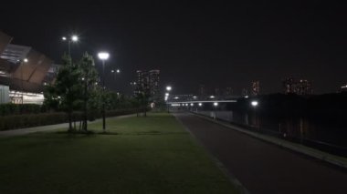 Tokyo Toyosu Gururi Park Gece Manzarası 2022 Haziran