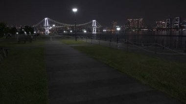 Tokyo Toyosu Gururi Park Gece Manzarası 2022 Haziran