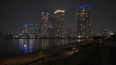 Tokyo Toyosu Gururi Park Gece Manzarası 2022 Haziran