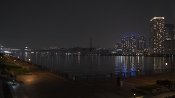 Tokió Toyosu Gururi Park Night View 2022 Június — Stock videók