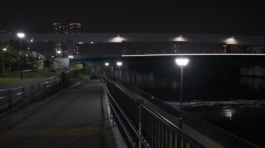 Tokyo Toyosu Gururi Park Gece Manzarası 2022 Haziran