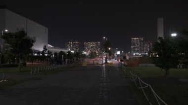 Tokyo Toyosu Gururi Park Gece Manzarası 2022 Haziran