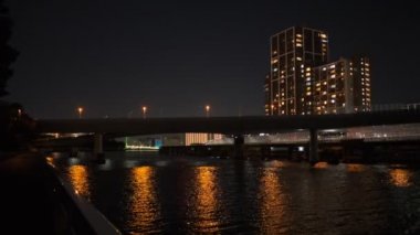 Tokyo Shinagawa Deniz Kenarı Gece Manzarası 2022