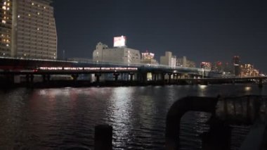 Tokyo Shinagawa Deniz Kenarı Gece Manzarası 2022