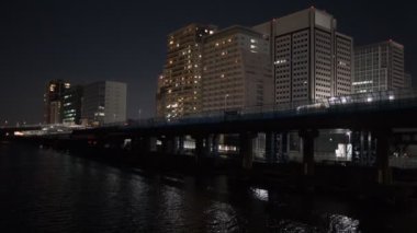 Tokyo Shinagawa Deniz Kenarı Gece Manzarası 2022