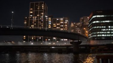 Tokyo Shinagawa Deniz Kenarı Gece Manzarası 2022