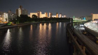 Tokyo Shinagawa Deniz Kenarı Gece Manzarası 2022