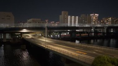 Tokyo Shinagawa Deniz Kenarı Gece Manzarası 2022