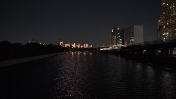 2022年东京新川海滨夜景 — 图库视频影像