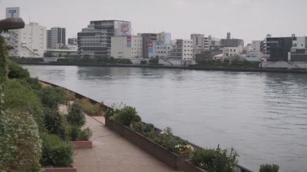 Tokyo Sumida River Video Cinematográfico 2022 Junio — Vídeos de Stock