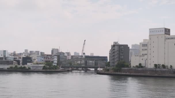Tóquio Rio Sumida Vídeo Cinematográfico 2022 Junho — Vídeo de Stock