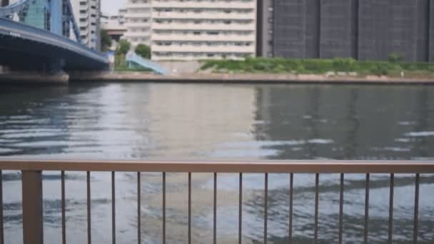 Tokyo Sumida River Cinematic Video 2022 Červen — Stock video