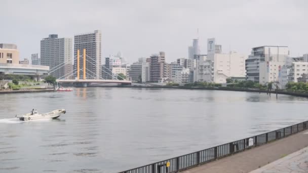 Tokyo Sumida River Video Cinematografico 2022 Giugno — Video Stock
