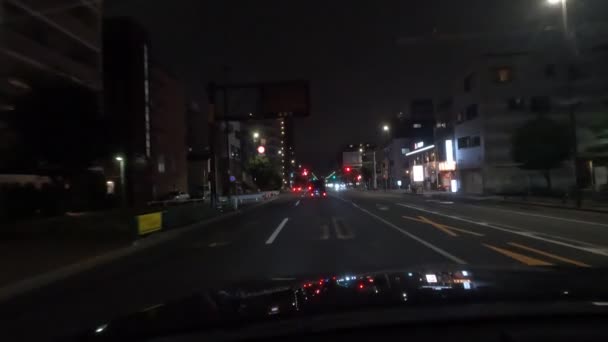 Tokyo Night View Conducción Coches Video 2022 — Vídeos de Stock