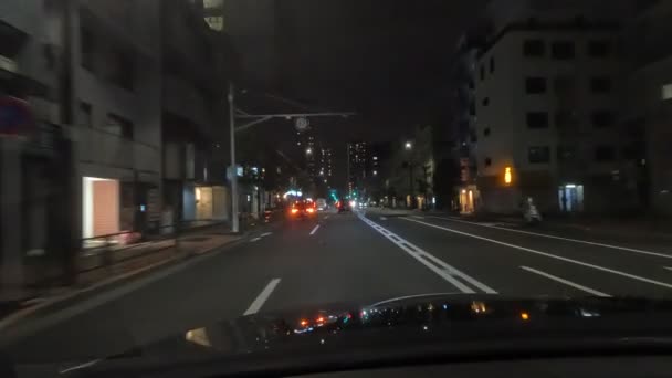 Tokyo Night View Video Mengemudi Mobil 2022 — Stok Video