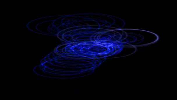 Vortex Circle Front Particle Motion Graphics — Stockvideo