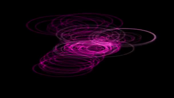 Vortex Circle Front Particle Motion Graphics — Vídeo de Stock
