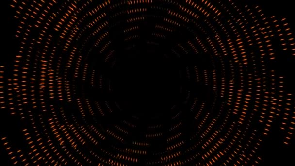 Vortex Circle Front Particle Motion Graphics — Vídeo de Stock