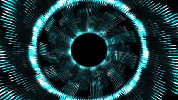 Vortex Circle Front Particle Motion Graphics — Vídeo de Stock