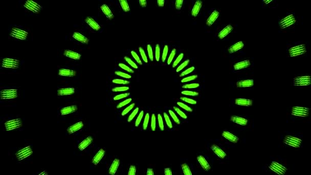 Vortex Circle Front Particle Motion Graphics — ストック動画