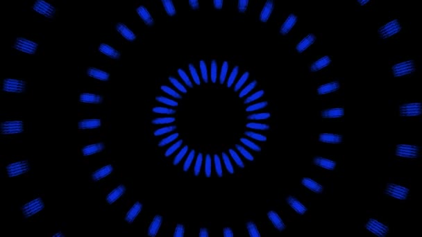 ボルテックスサークルフロントCg粒子モーショングラフィックス — ストック動画