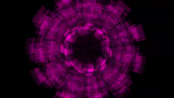 Vortex Circle Front Particle Motion Graphics — Video