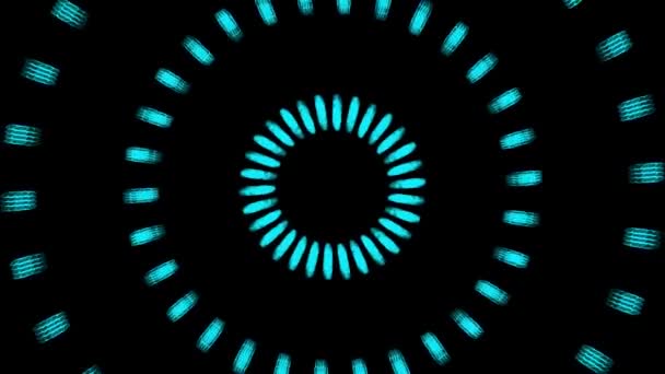 Vortex Circle Front Particle Motion Graphics — Vídeos de Stock