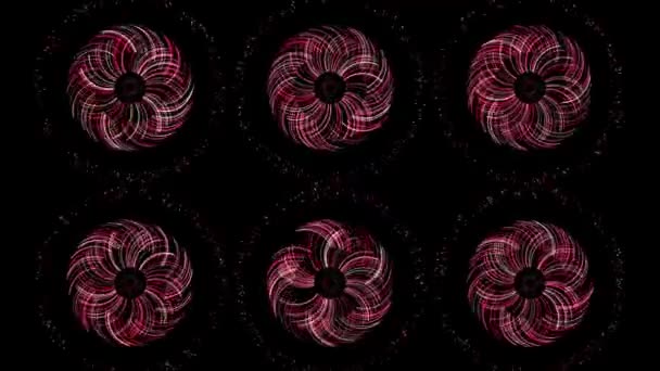 Vortex Circle Front Particle Motion Graphics — Video Stock