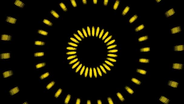 Vortex Circle Front Particle Motion Graphics — ストック動画