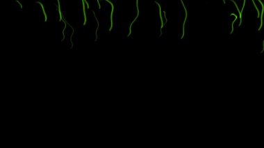 İnce çizgiler hareket eden CG parçacıkları hareket grafikleri