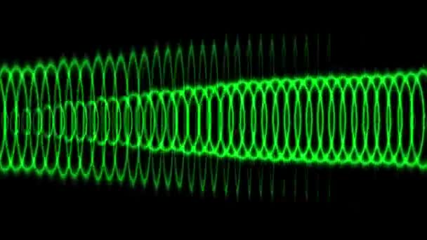リングサークル横Cg粒子モーショングラフィックス — ストック動画
