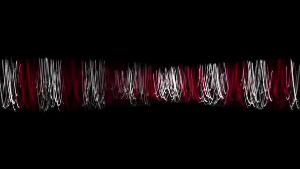 Lignes Minces Oscillant Mouvement Particules Graphiques Mouvement — Video