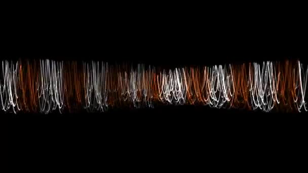 Líneas Delgadas Balanceándose Movimiento Partículas Movimiento Gráficos — Vídeo de stock