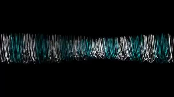 Thin Lines Swaying Moving Particles Motion Graphics — Stockvideo