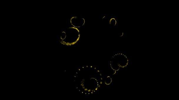 Wave Bending Particle Motion Graphics — Video