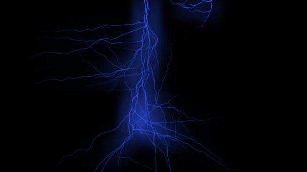 Electric Thunder Particle Motion Graphics — Video Stock